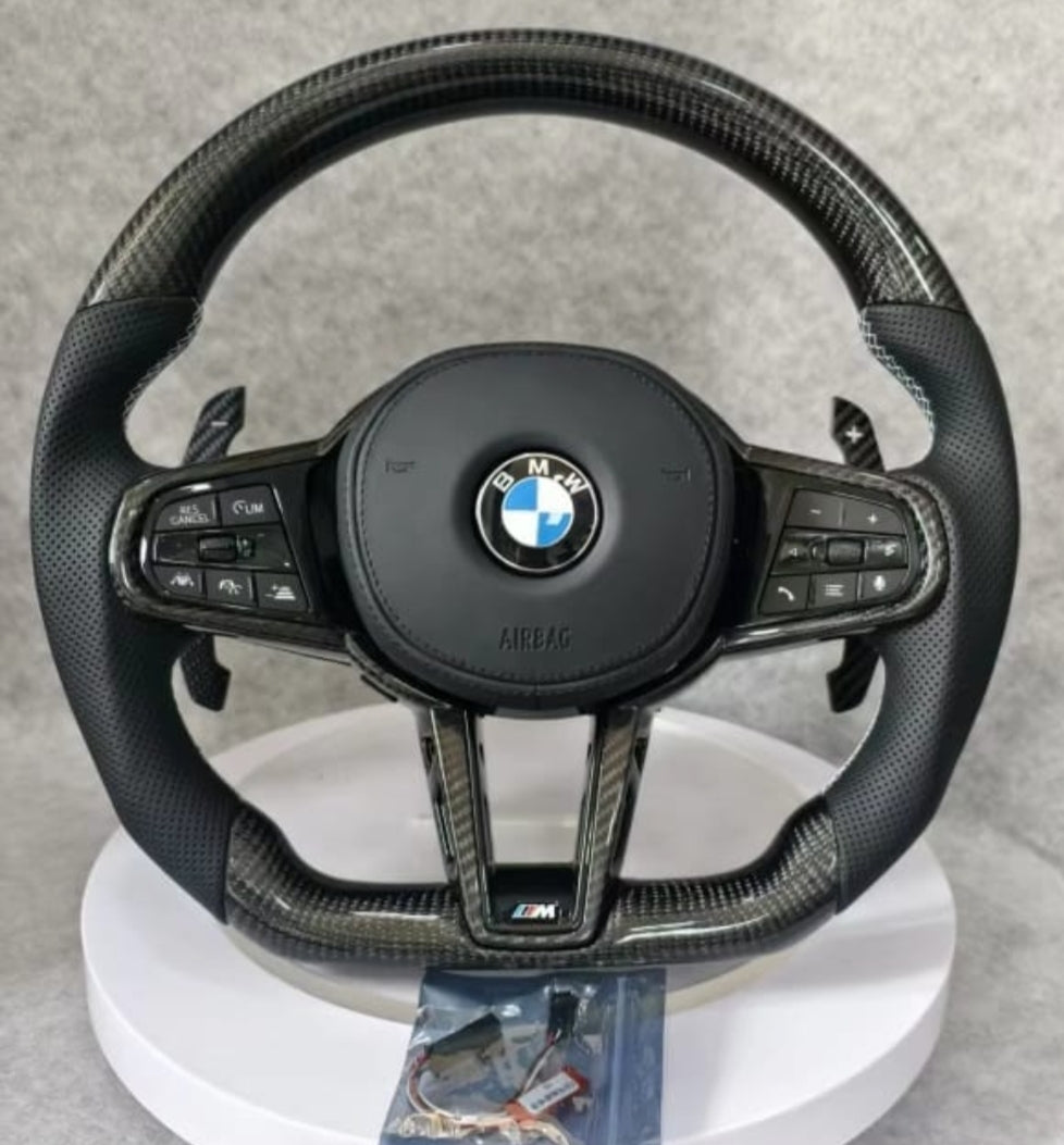 BMW G Carbon Flat Steering Wheel