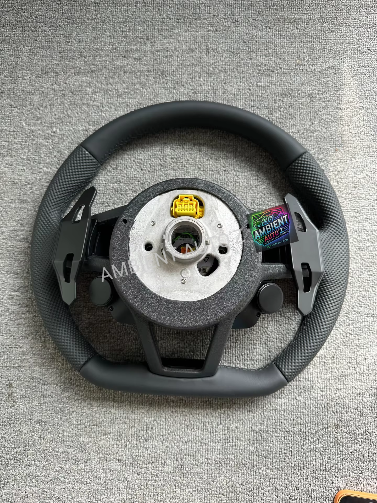 Audi S RS Steering Wheel – Leather – Paddle Shifters (Airbag + Buttons Included) - ALL MODELS
