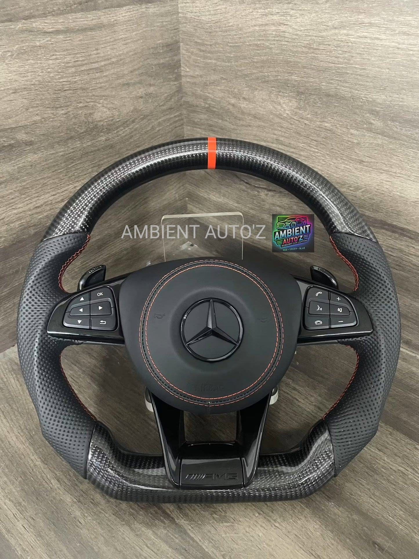 Mercedes AMG Steering Wheel Carbon Fibre & Leather (COMPLETE SET) - ALL MODELS