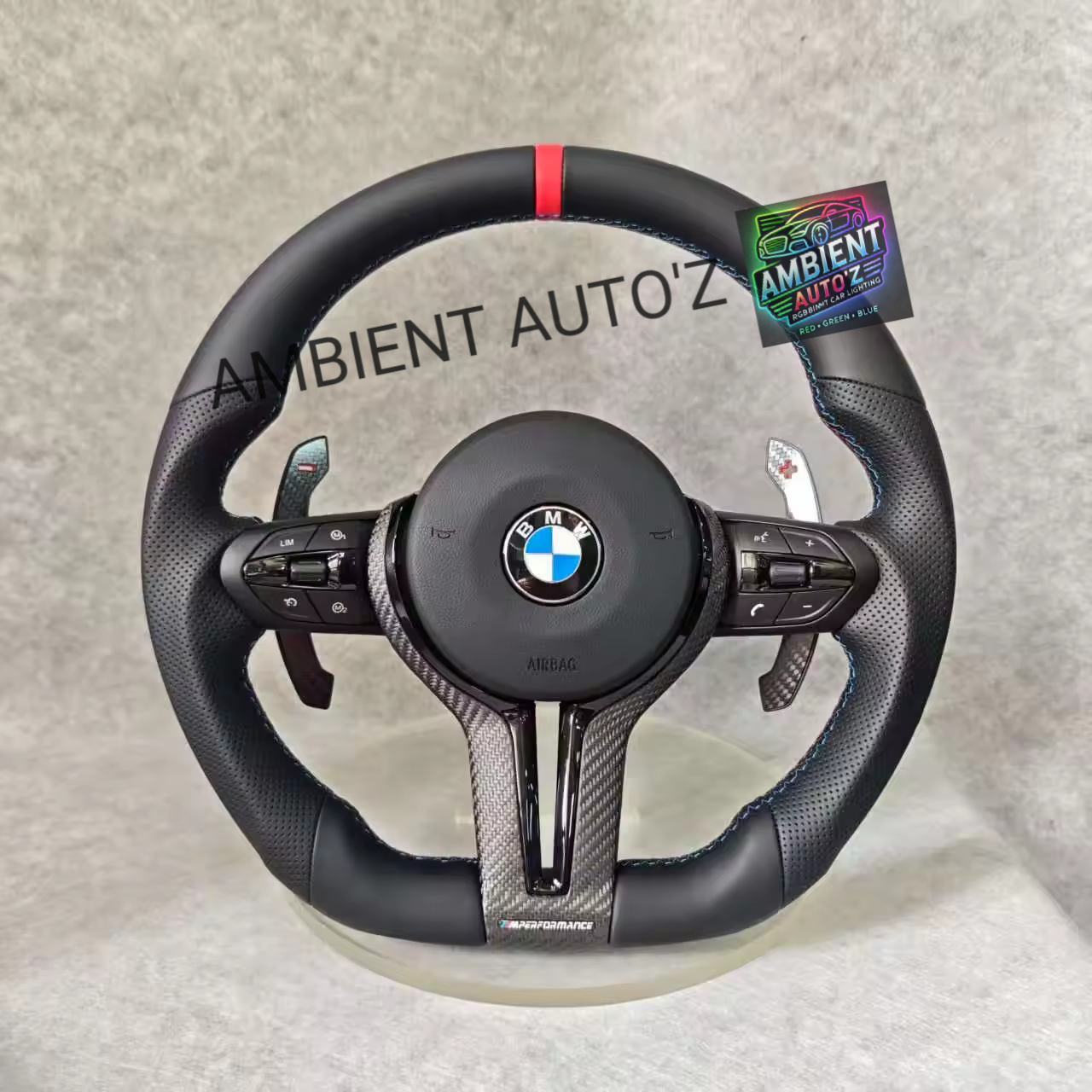 BMW F Series Steering Wheel - Pefereated - Flat Bottom- M Sport - F SERIES