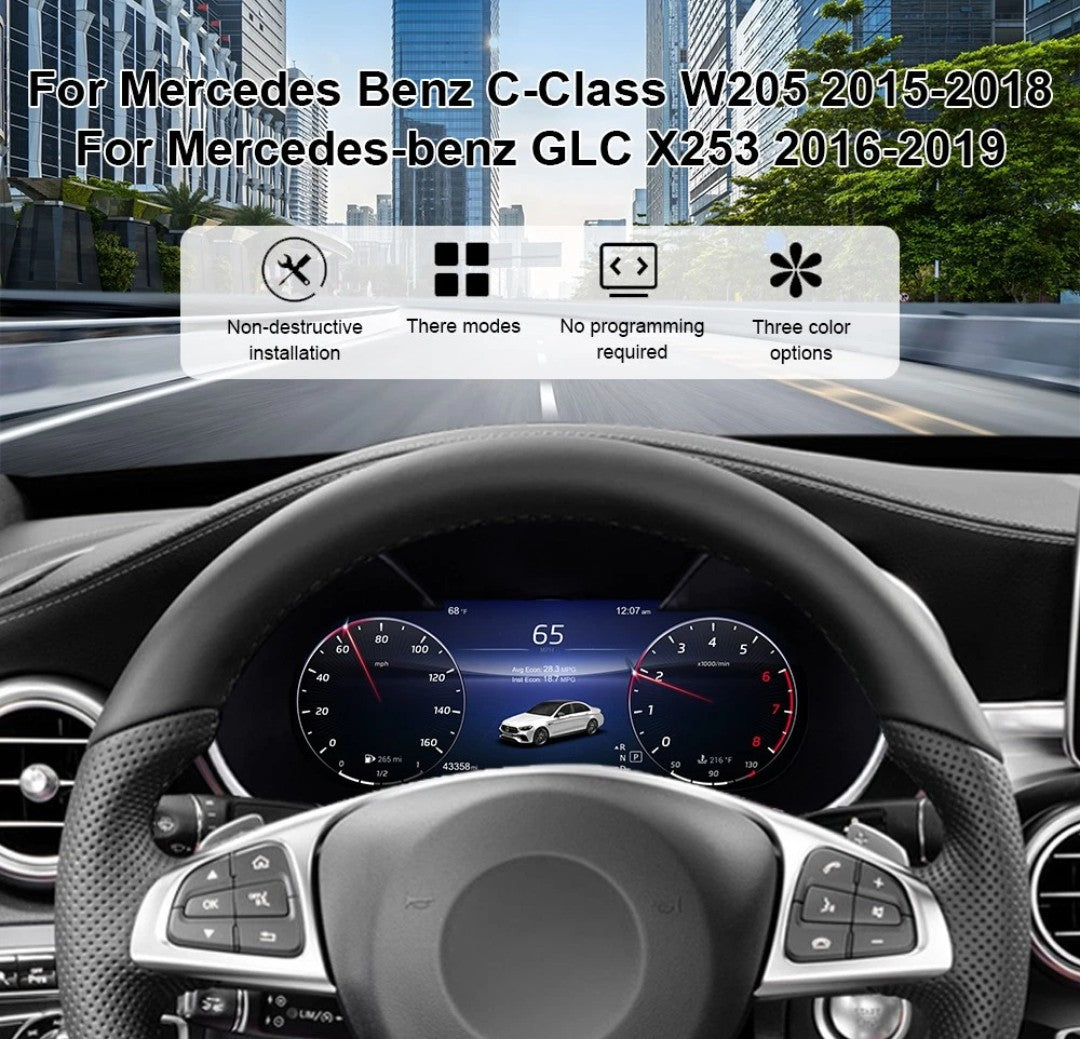 Mercedes-Benz C-Class Digital LCD Instrument Cluster