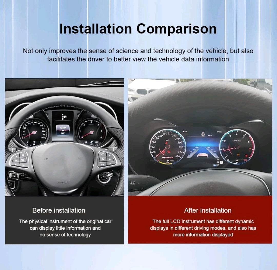 Mercedes-Benz C-Class Digital LCD Instrument Cluster