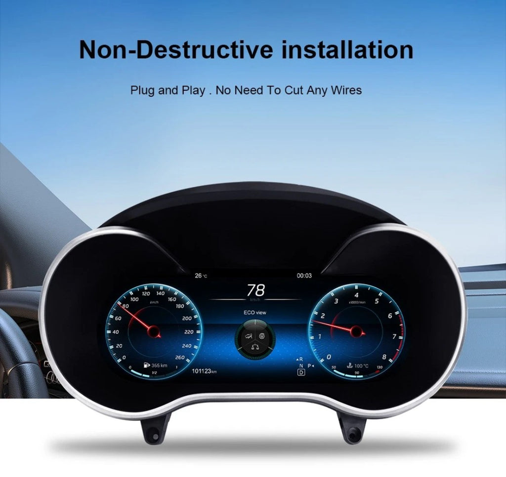 Mercedes-Benz C-Class Digital LCD Instrument Cluster