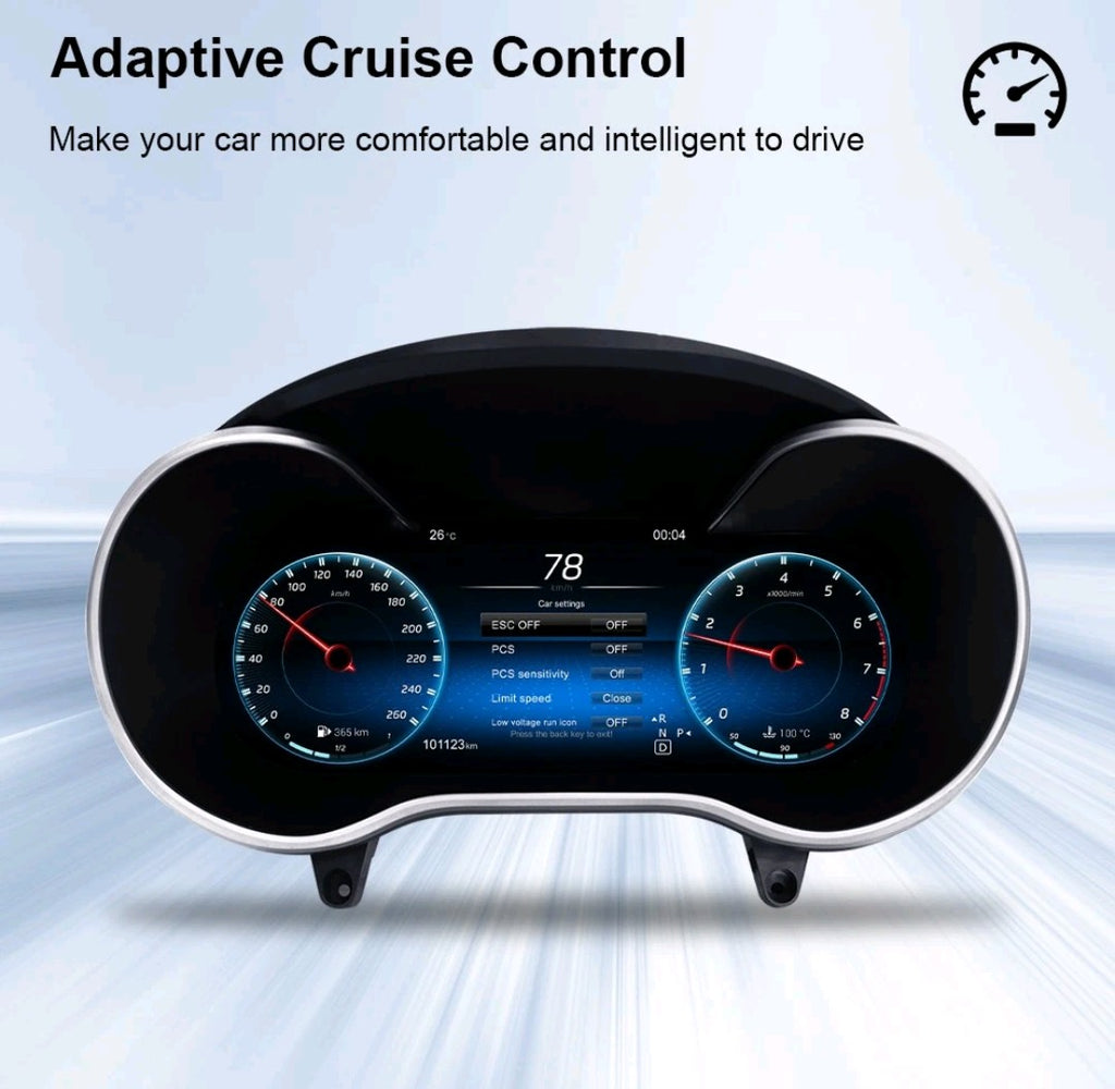 Mercedes-Benz C-Class Digital LCD Instrument Cluster