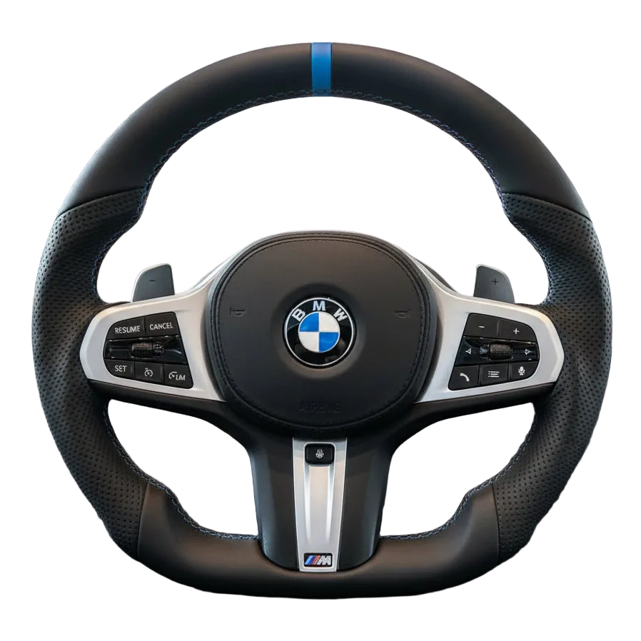BMW G Series Flat Bottom Steering Wheel - Perforated Leather