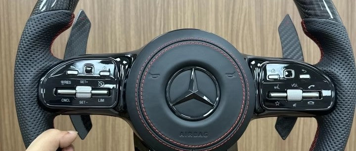 Mercedes AMG Steering Wheel - Carbon Fibre & Leather