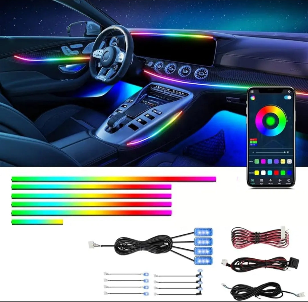 18-in-1 Symphony Ambient LED Car Lights - Universal Fit - Interior Mood Lighting Kit