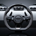 Audi S RS Flat Bottom Steering Wheel – Leather & Alcantara