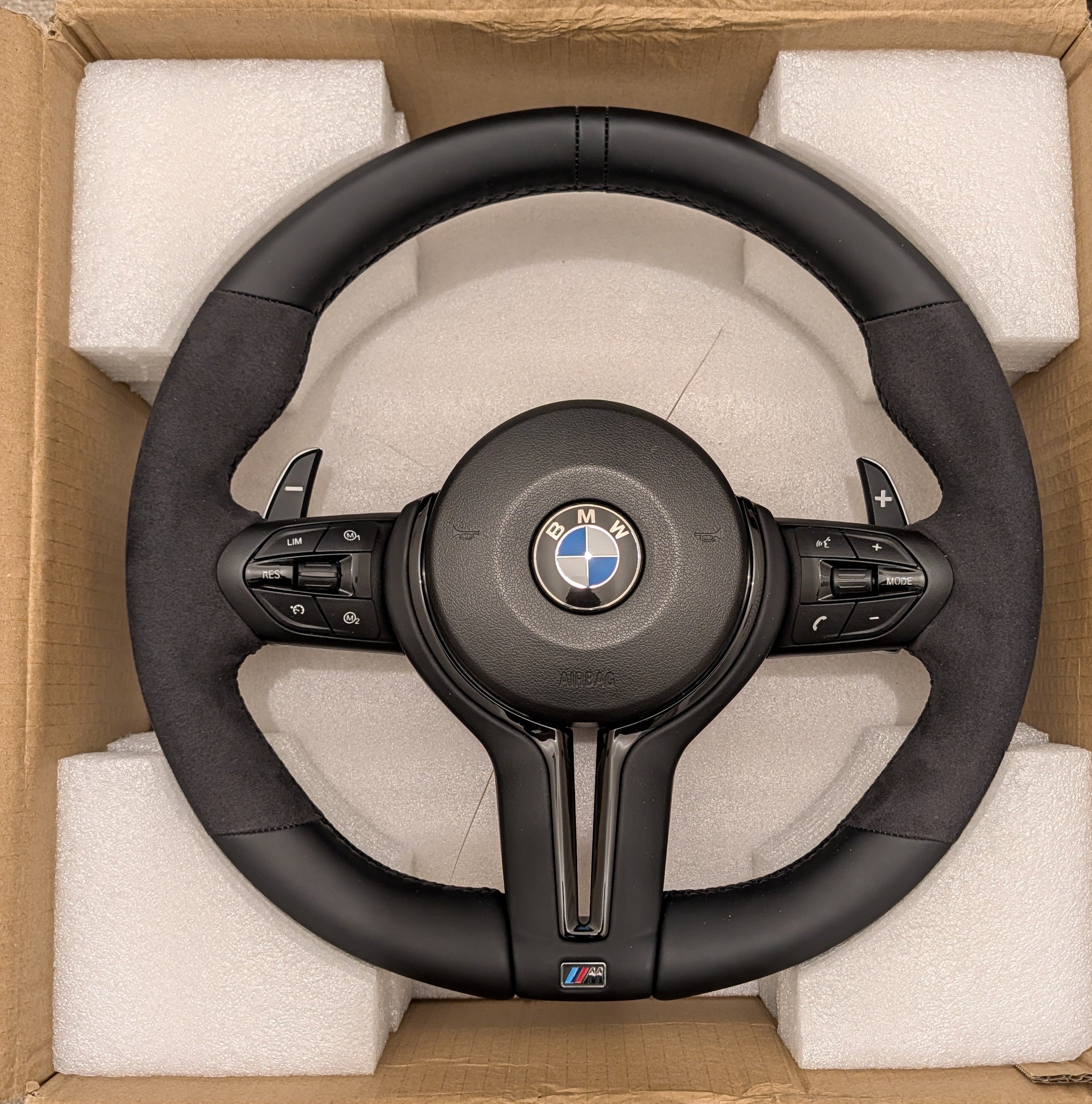 BMW F Gen M Sport Steering Wheel - Alcantara & Leather