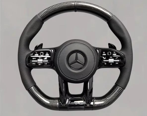 Mercedes AMG Steering Wheel - Carbon Fibre & Leather