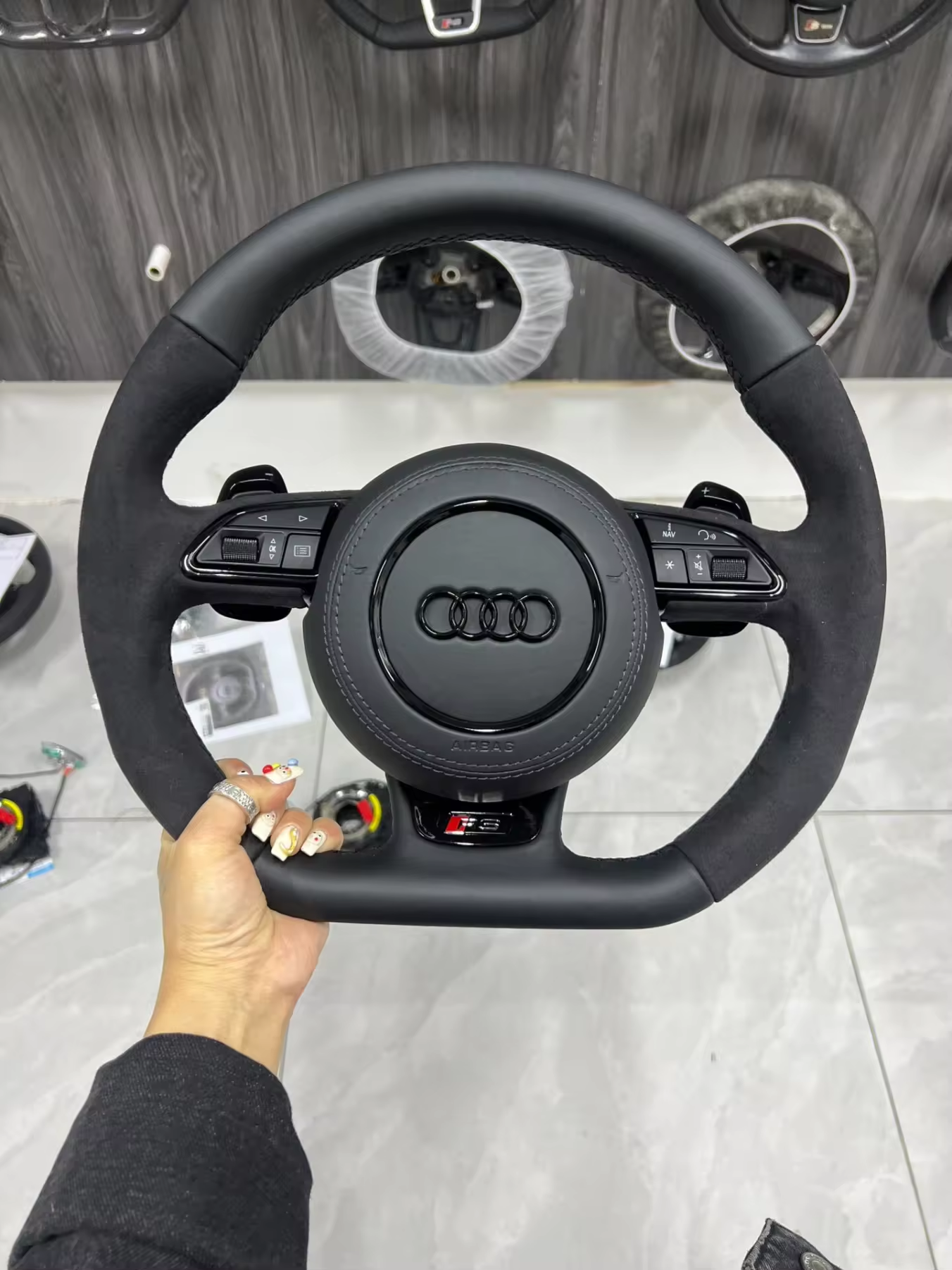 Audi S RS Steering Wheel – Leather & Alcantara