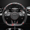 Audi S RS Steering Wheel – Forged Carbon & Perforated Leather