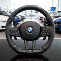 BMW G Series Flat Bottom Steering Wheel - Carbon Fibre & Leather