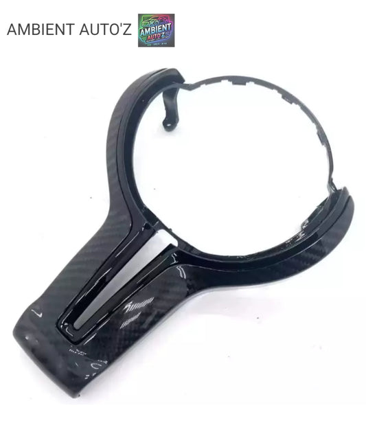 BMW Genuine Carbon Fibre Steering Wheel Centre Trim, Fitment for 1, 2, 3 & 4 Series