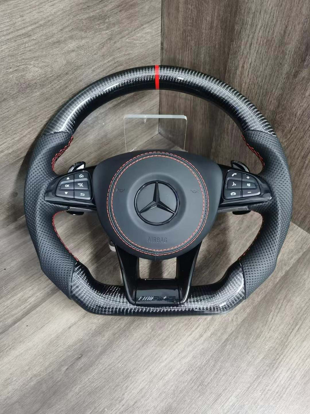 Mercedes AMG Steering Wheel - Carbon Fibre & Leather