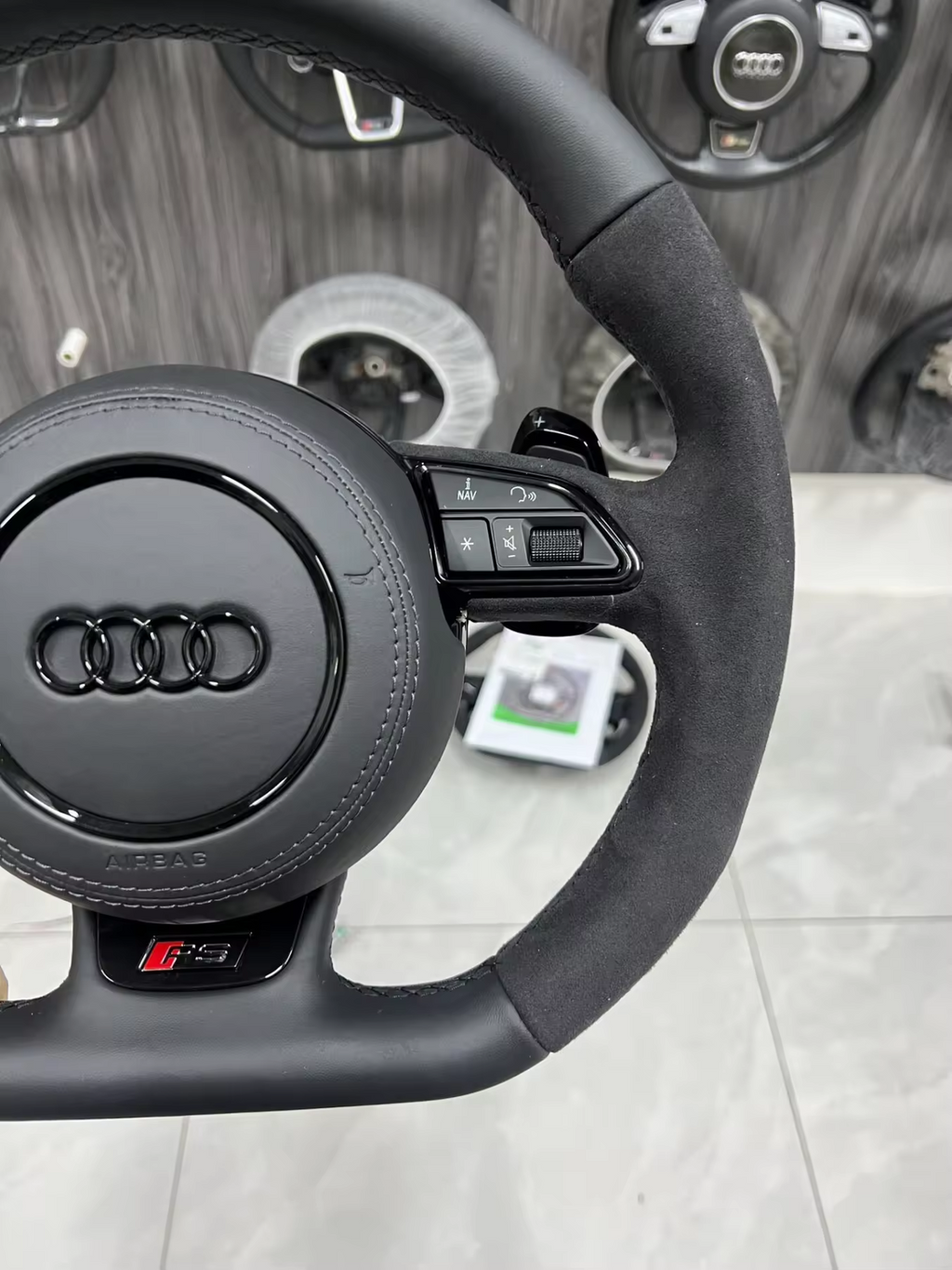 Audi S RS Steering Wheel – Leather & Alcantara