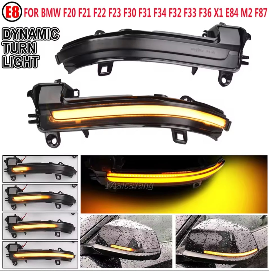 LED Dynamic Turn Signal Side Mirror Sequential Light Lamp For BMW 123 4 Series F20 F21 F22 F23 F30 F31 F32 F33