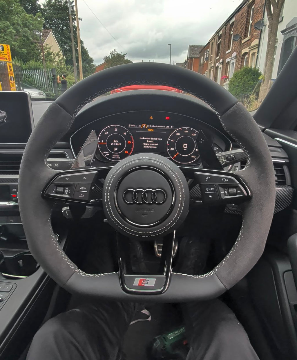 Audi S RS Flat Bottom Steering Wheel – Leather & Alcantara