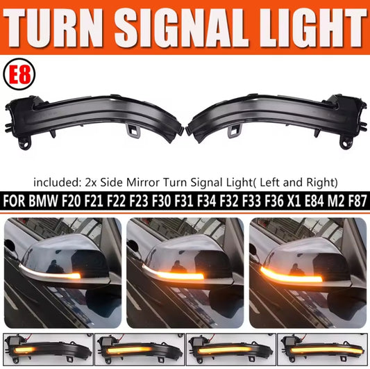 LED Dynamic Turn Signal Side Mirror Sequential Light Lamp For BMW 123 4 Series F20 F21 F22 F23 F30 F31 F32 F33