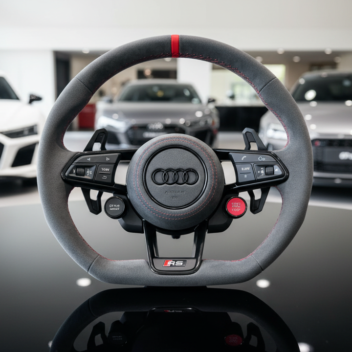 Audi S RS Steering Wheel – Alcantara