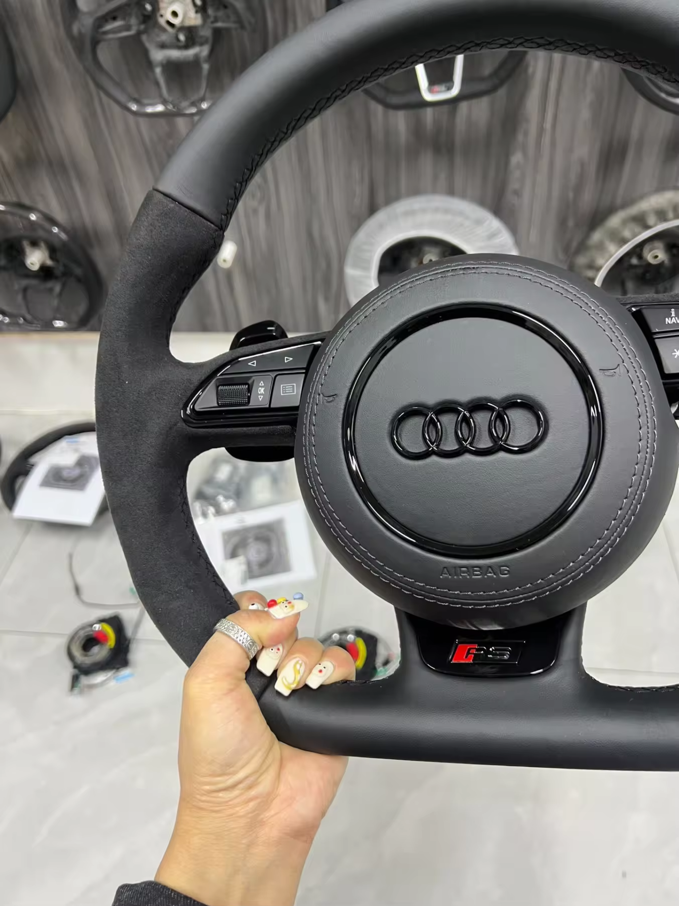 Audi S RS Steering Wheel – Leather & Alcantara