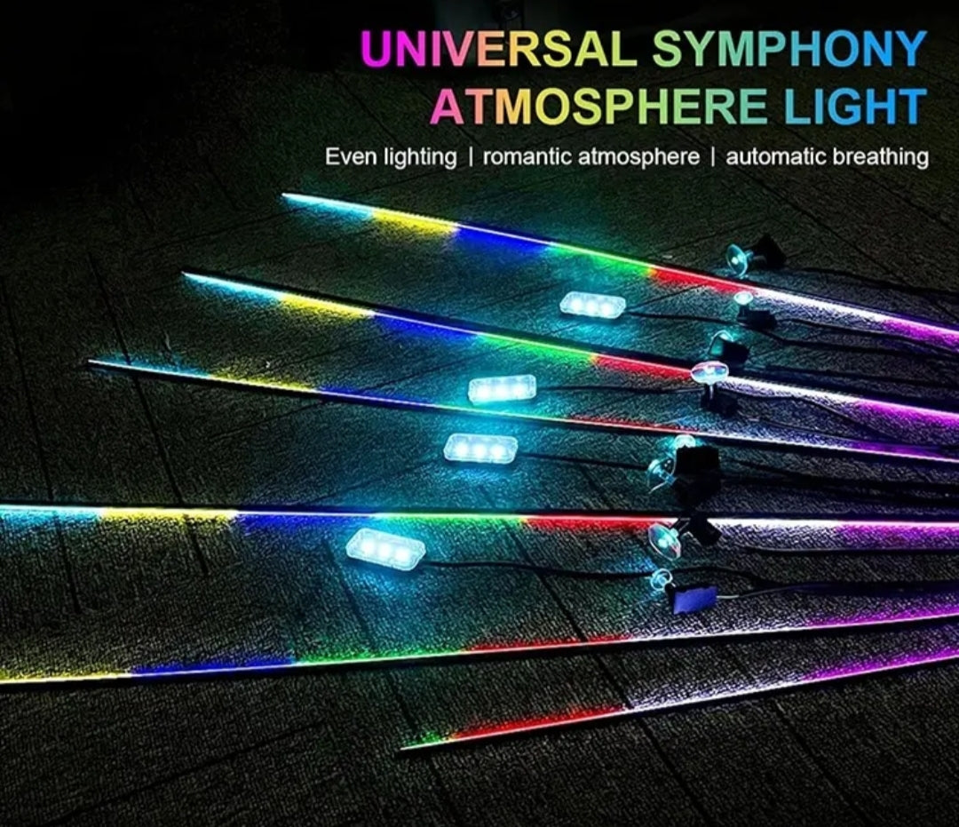 18-in-1 Symphony Ambient LED Car Lights - Universal Fit - Interior Mood Lighting Kit