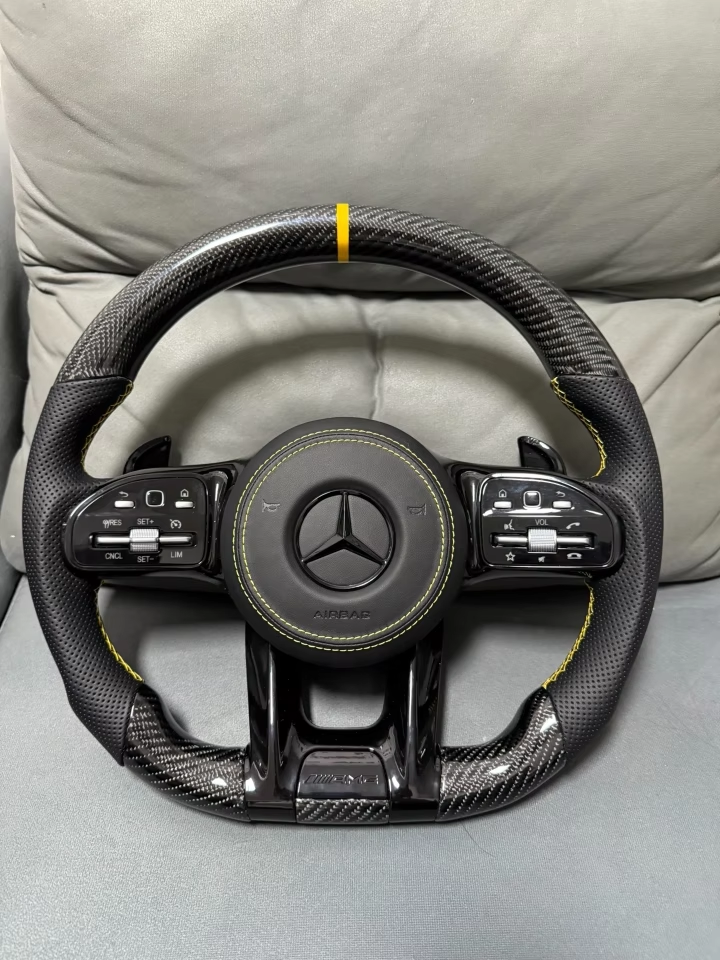 Mercedes AMG Steering Wheel - Carbon Fibre & Leather